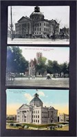 (3) BOONE COUNTY COURT HOUSE PHOTO POSTCARDS