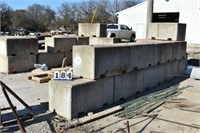 (25) Concrete Barriers, Approx. 4'W x 2'D