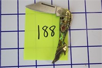 Kissing Crane Lady Leg Pocket Knife