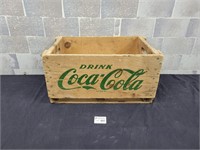 Vintage Coca Cola wood crate