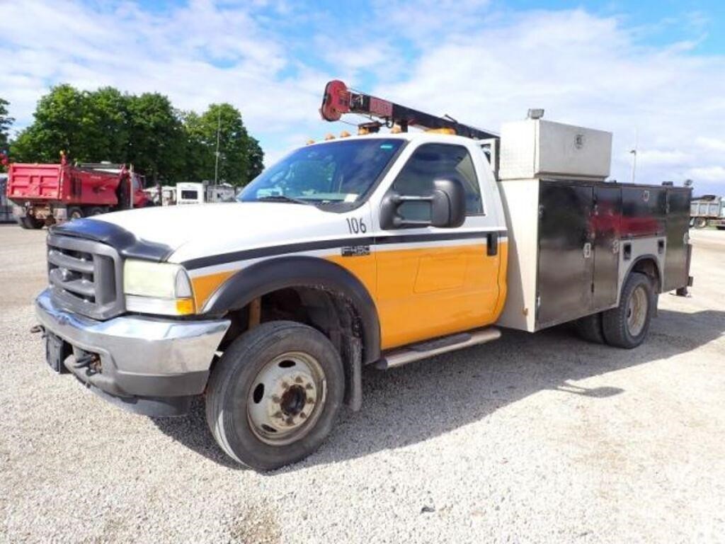 2004 Ford F450 Super Duty S/A Service Truck 1FDXF4