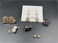 Petoskey Stone Cuff Links, Fashion Earrings, Ring