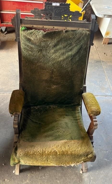Antique Padded Wood Rocker Project