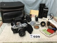 Canon 35mm Camera with lots of accessories