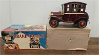 Grand-Pa Car Vintage Tin Battery Operated Toy IOB