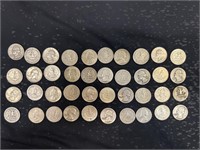 40 Washington Quarters 90% silver