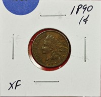 1890 Indian Cent XF