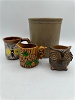 Croc Pottery & Misc Pottery Items