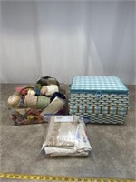 Sewing Box, Thread, and More