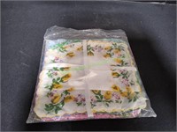 Vintage Cotton Floral Handkerchiefs, 10ct