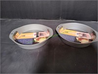 (2) Bakers Secret 8" Non-Stick Round Cake Pan