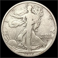 1917-D Walking Liberty Half Dollar NICELY