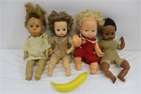 Quartet of Vintage Baby Dolls