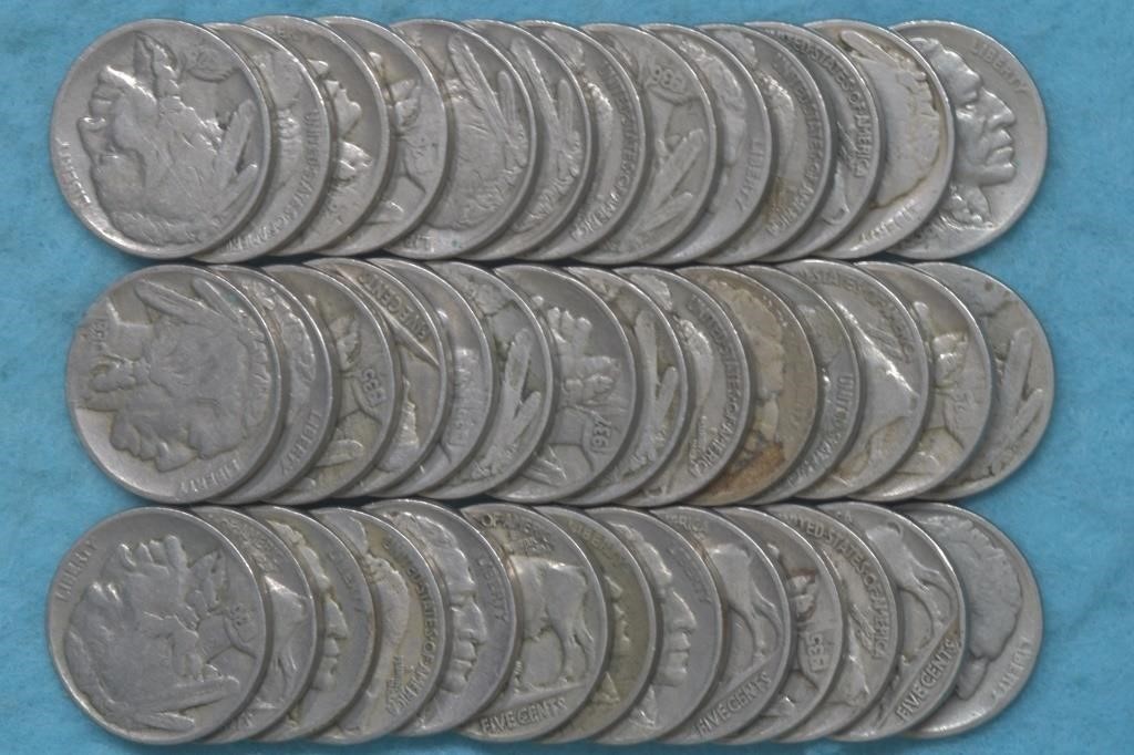 Roll of Buffalo Nickels