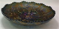 Carnival Glass Peacock Bowl