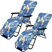 2 Pcs Outdoor Lounge Chair Cushions 67x21