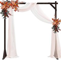 Fomcet 7.2ft Wooden Wedding Arch Stand Square