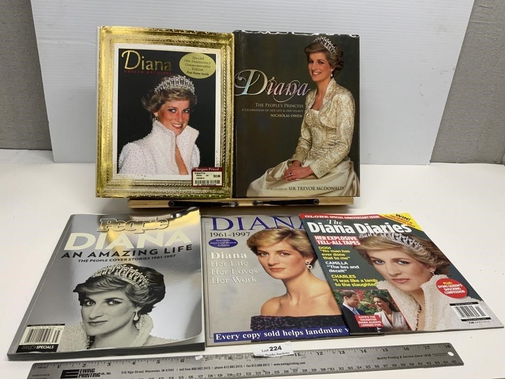 Lot of Princess Diana Books/Magazines