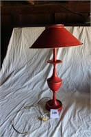 EARLY METAL LAMP - TOP KNOB IS MISSING