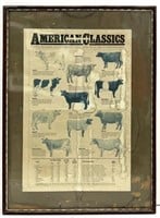 1902 Vintage American Classics Cattle Breed
