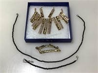 Assorted costume jewelry