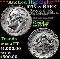 ***Auction Highlight*** 1996-w Roosevelt Dime RARE