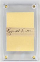 Ray Brown 1908-1965 American Autograph Card