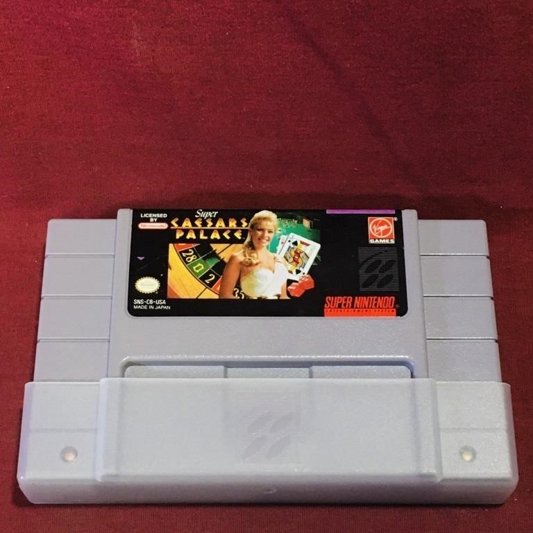 Caesars Palace SNES Game Cartridge