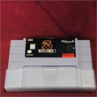 Mortal Kombat 3 SNES Game Cartridge