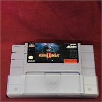 Mortal Kombat II SNES Game Cartridge