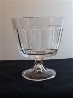 Large Pedestal Basin Vase 9"h X 8"w