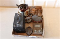 Box of primitives and collectibles