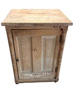 English Small Stripped Pine Cabinet
