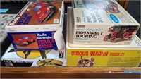 Vintage remote toy and models
