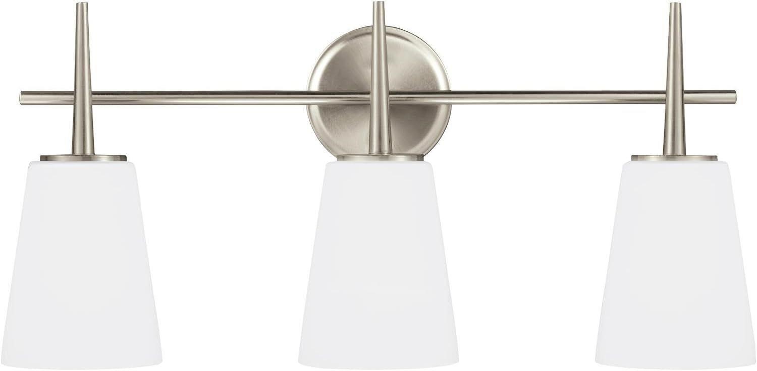 Sea Gull 24.5 3-Light Nickel Vanity Light