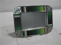 7.5"x 5.5" Punched Tin Mexican Frame W/Glass