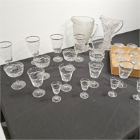 50+CLEAR GLASS CRYSTAL LOT