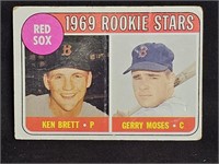 1969 ROOKIE STARS KEN BRETT & GERRY MOSES RED SOX