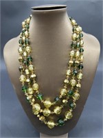Vintage Jewelry Glass Beaded 18in Necklace