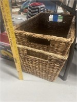 PAIR OF BASKETS