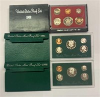 (3) US Mint Proof Sets - 1982 - 1994 - 1998