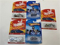 Die cast go kart cars and motorcycles