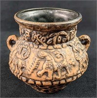 Vintage Jasba Keramik Fat Lava Aztec Replica Vase