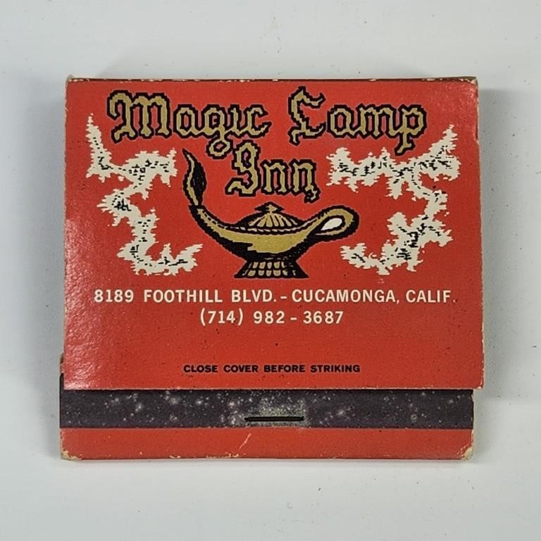 MAGIC LAMP & OLD AX INN FEATURE MATCHBOOK