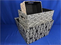 4 FABRIC STORAGE CONTAINERS