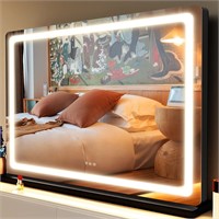 Vanity Mirror with Lights 32" x 24" Large LED
