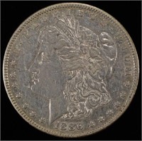 1886-O MORGAN DOLLAR XF