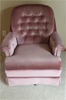 Pink Rocker Swivel Chair