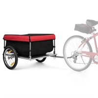 N2133  Costway Bike Cargo Trailer, Red/Black