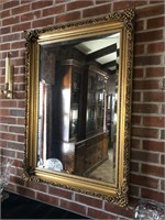 Large Vintage Gilded Mirror